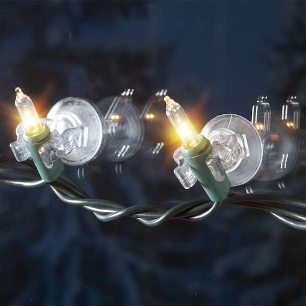 Miuezuth Mini Christmas Light Suction Cups [Set Of 60] Small Clear
