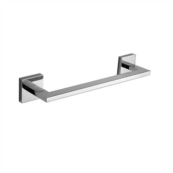 Nameeks General Hotel 11.6 in. Wall Mounted Single Rail Towel Bar in Chrome