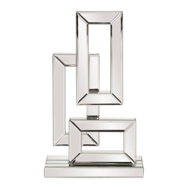 Unbranded Small Abstract Geometric Mirrored Sculpture