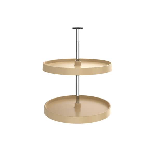 Rev-A-Shelf 20 in. Almond Polymer Full Cir Lazy Susans 2-Shelf