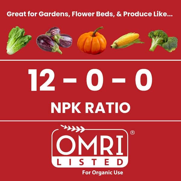 3 lb. Organic Blood Meal Plant Food 12-0-0 (6-Pack)