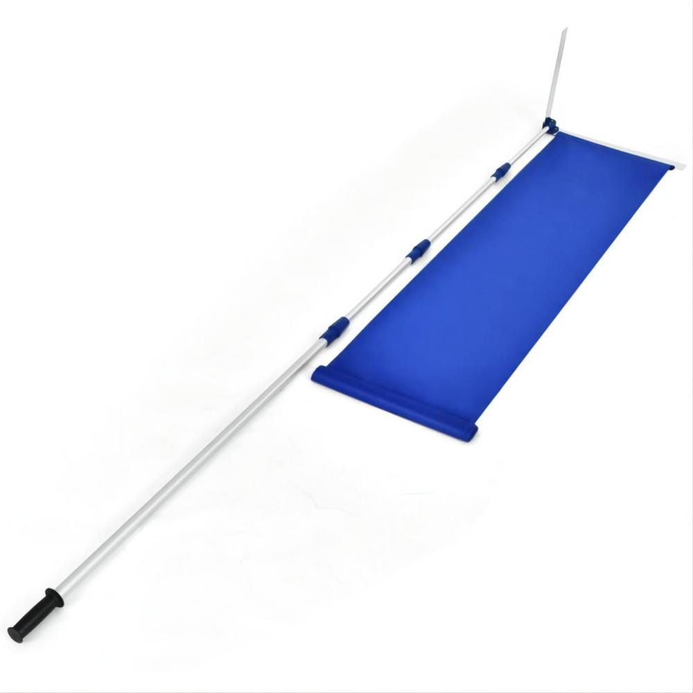 ANGELES HOME 252 in. Aluminum Handle Poly Blade Snow Roof Rake CK70OP425 The Home Depot