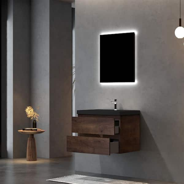 FUNKOL 30 in. W Simplicity Modern Float Mounting Bathroom Vanity