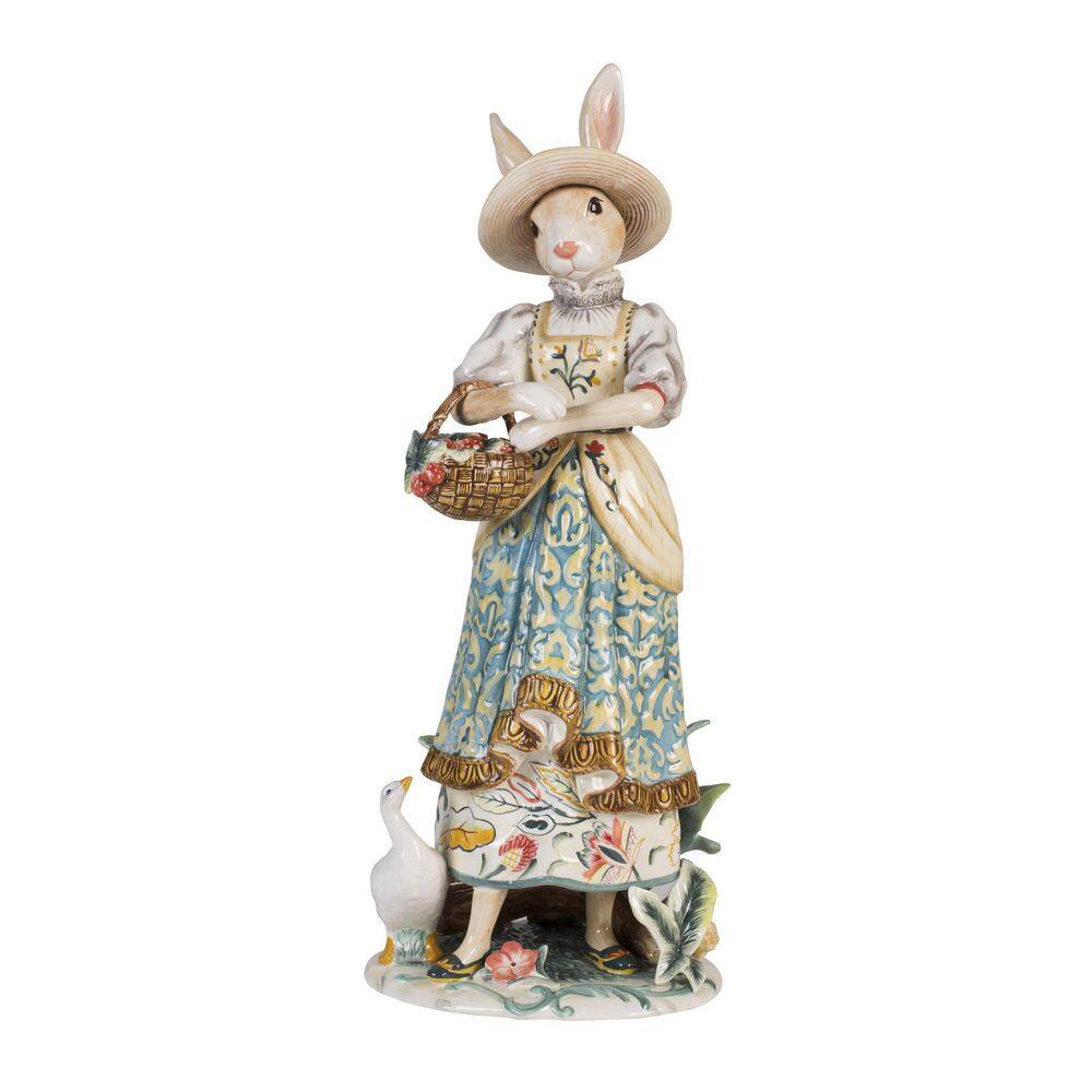 Dapper Rabbits Female Figurine, 20 IN