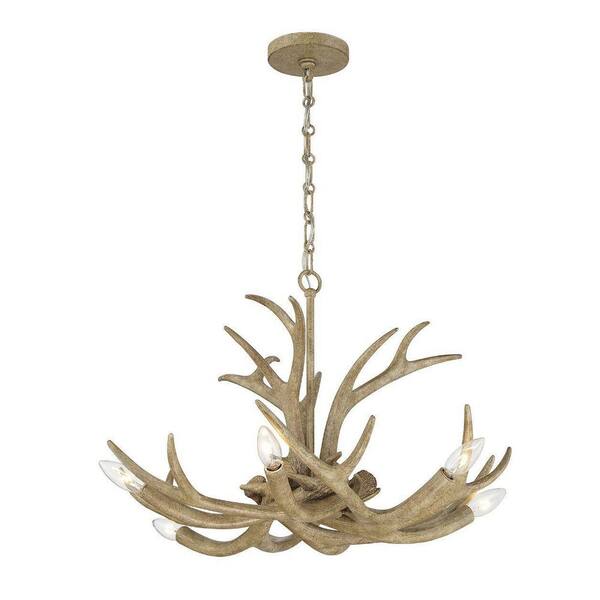 Savoy House Daniels 24 in. W x 17 in. H 6-Light Natural Brown 