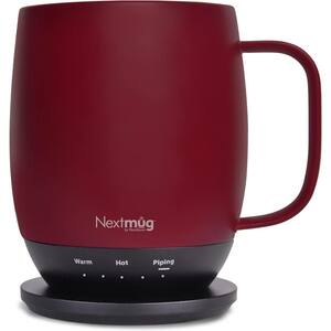14 oz. Red Stainless Steel Ceramic Self Heating Mug Latte Cups