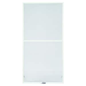 23-7/8 in. x 50-27/32 in. 400 and 200 Series White Aluminum Double-Hung Window Insect Screen