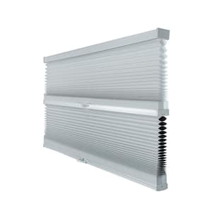 Cut-to-Size Light Grey Cordless Day N Night Privacy Blackout Polyester Cellular Shade 46.5 in. W x 48 in. L