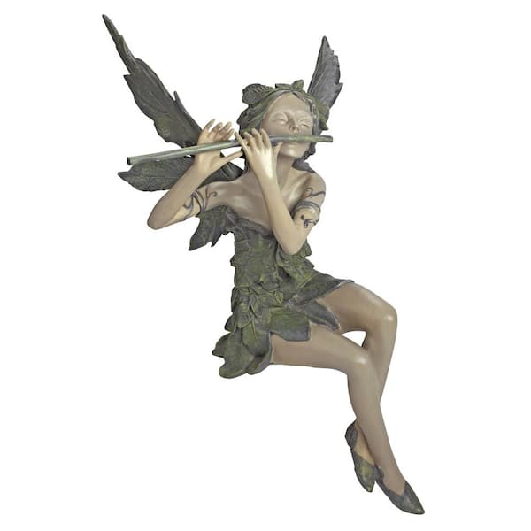 Design Toscano 19 in. H Fairy of the West Wind Sitting Sculpture