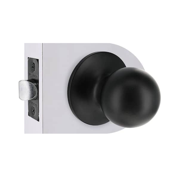 Defiant - Saturn Matte Black Hall/Closet Door Knob (4-Pack)