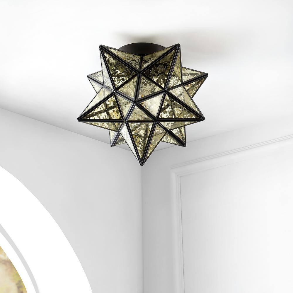 Stella 12" Moravian Star LED Flush Mount in Oil Rubbed Bronze