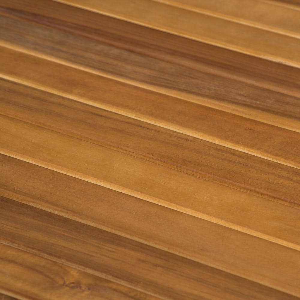 Sunqueen 71" Teak Brown Wooden Patio Dining Table