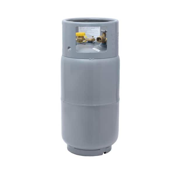 Flame King 33.5 lbs. Forklift Propane Tank Cylinder LP with Gauge and Fill Valve - Steel