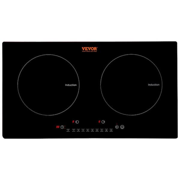 23.6 in. x 14.2 in. Built-in Induction Radiant Cooktop 2-Elements Radiant Cooktop w/ Child Safety Lock Electric Cooktop