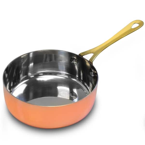 Gibson Home Rembrandt 4.7 in. Stainless Steel Frying Pan in Copper