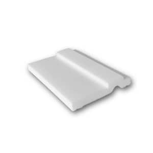 2-3/4 in. D x 1/2 in. W x 4 in. L Primed White Plain Polystyrene Crown Moulding Sample