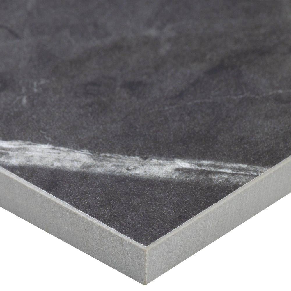 Grace Matte Dark Gray Porcelain Rectangular Tile 12" x 24"