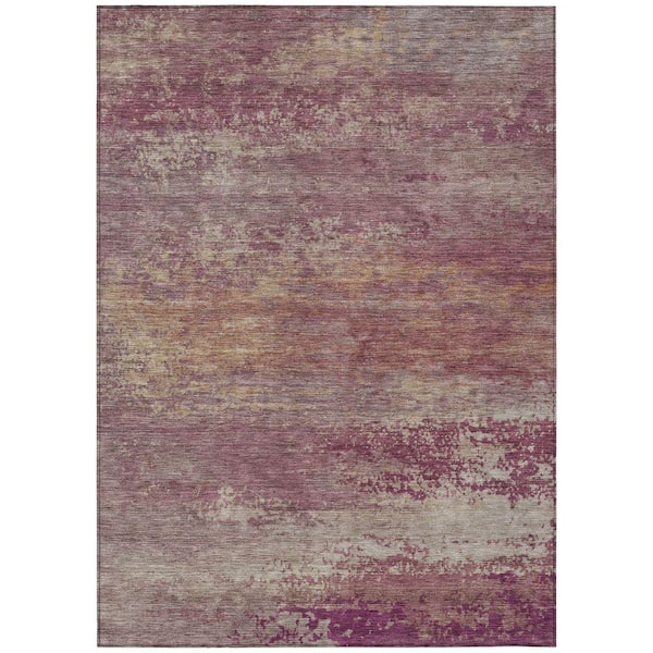 Addison Rugs Chantille Machine Washable Indoor/Outdoor Abstract ACN2071 Merlot 8 ft. x 10 ft. Area Rug