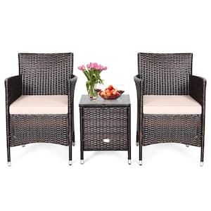 Keter Rio Brown 3 Piece All Weather Patio Seating Set 212867 The Home Depot Keter Rio Brown 3 Piece All Weather, Keter Rio 3 Piece Resin Wicker Patio Furniture Set
