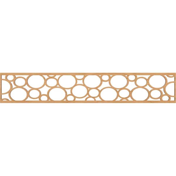 Ekena Millwork Hemingway Fretwork 0.375 in. D x 46.625 in. W x 8 in. L Maple Wood Panel Moulding