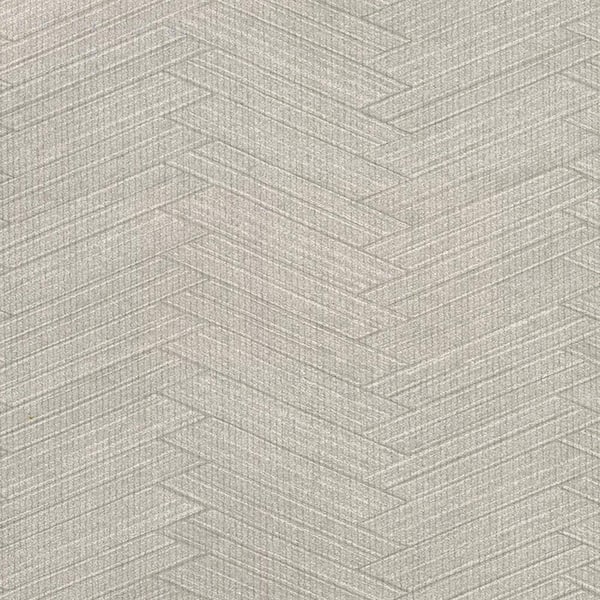 Warner Karma Light Grey Herringhone Weave Vinyl Strippable Wallpaper (Covers 60.8 sq. ft.)