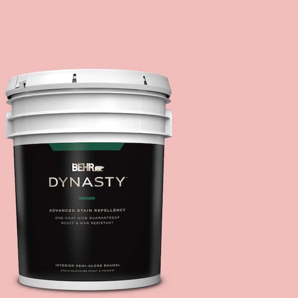 BEHR DYNASTY 5 gal. #CE-01 Alpenglow Semi-Gloss Enamel Interior Stain-Blocking Paint & Primer