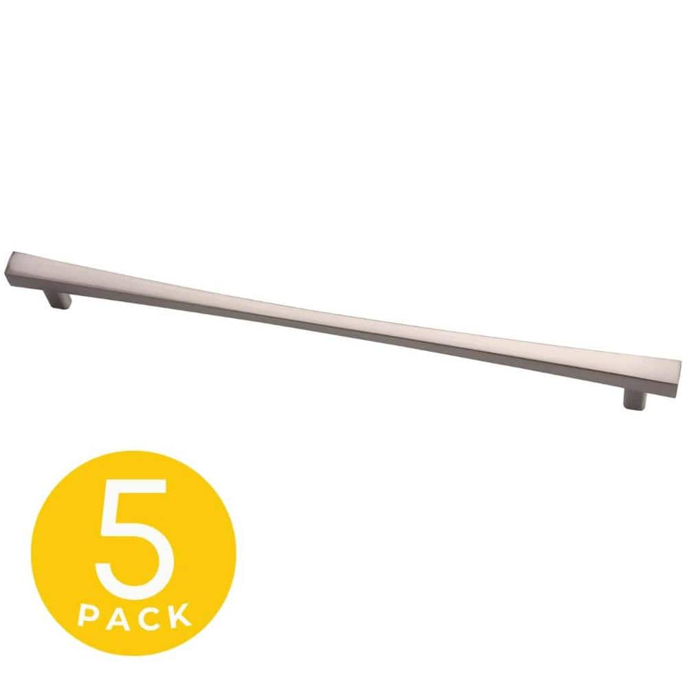 Elite Series 6-1/4 in. (160 mm) Center-to-Center Modern Satin Nickel Cabinet Handle/Pull (5-Pack) price history on PriceWatchPro