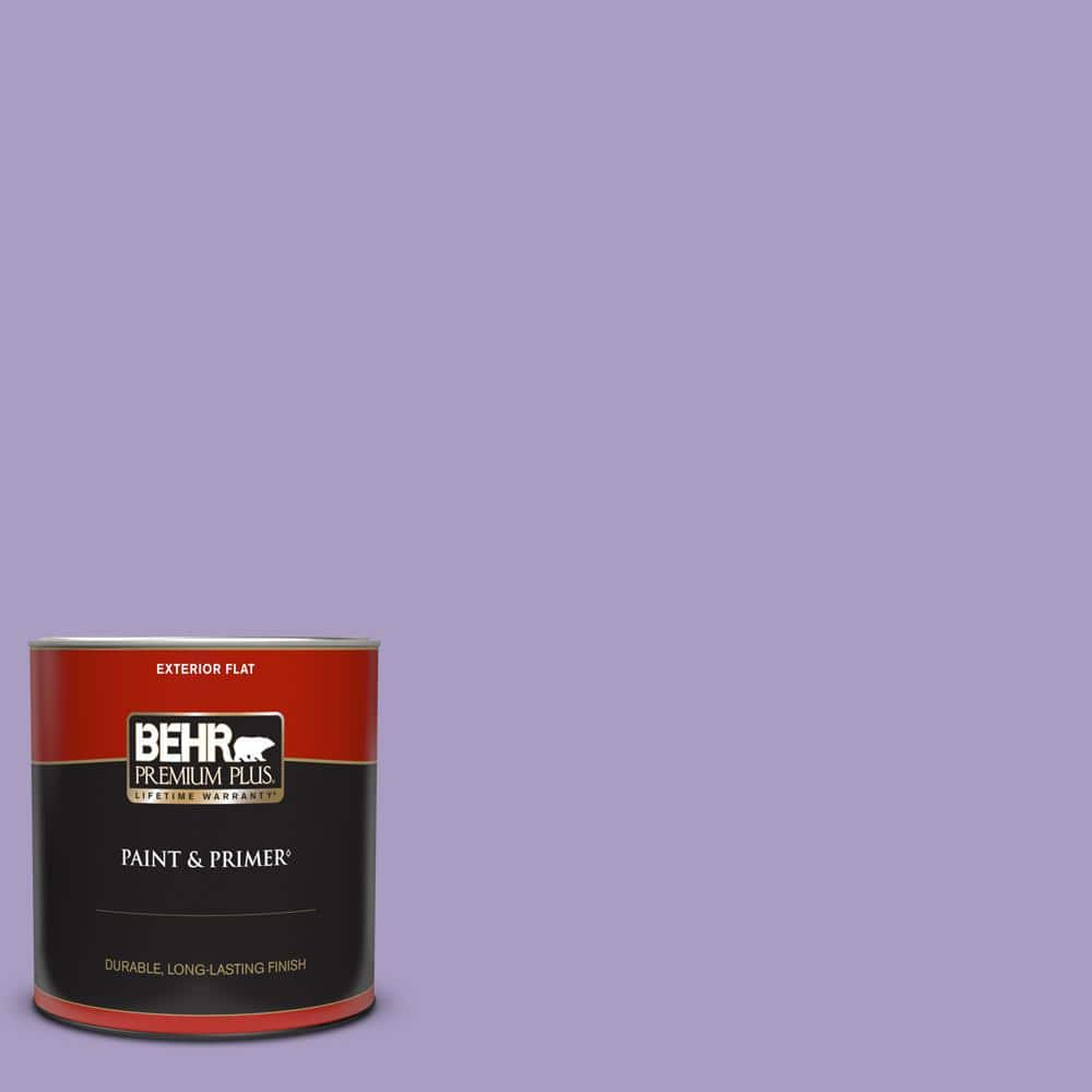 BEHR PREMIUM PLUS 1 qt. #M560-4 Evening Slipper Flat Exterior Paint ...