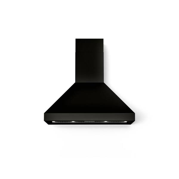 60cm chimney cooker hood black