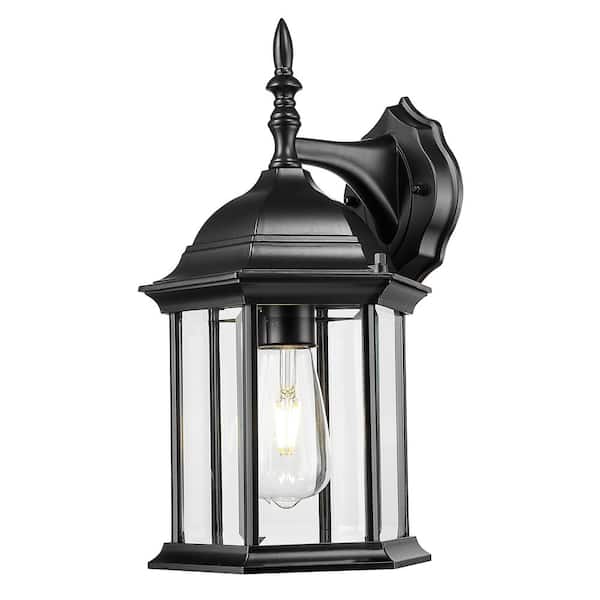 Acclaim Lighting Craftsman 2 Collection 1-Light Matte Black Outdoor Wall Lantern Sconce
