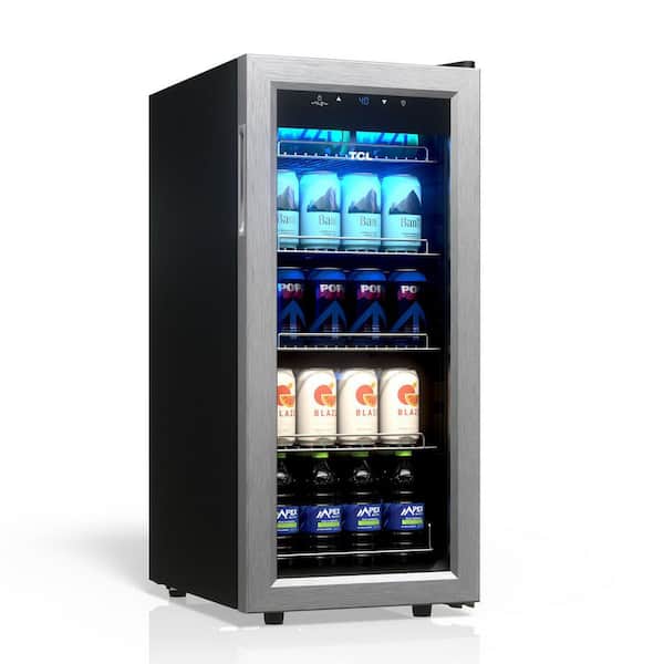 13.58 in. Single Zone 50 Cans Stainless Beverage Cooler