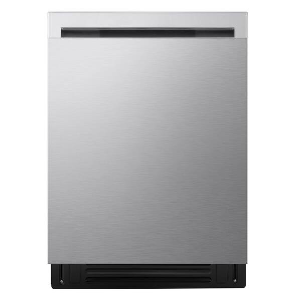 24 in. Top Control Standard 46 dBA Dishwasher with QuadWash, 3rd Rack, Blastzone Bottle Wash in Stainless Steel