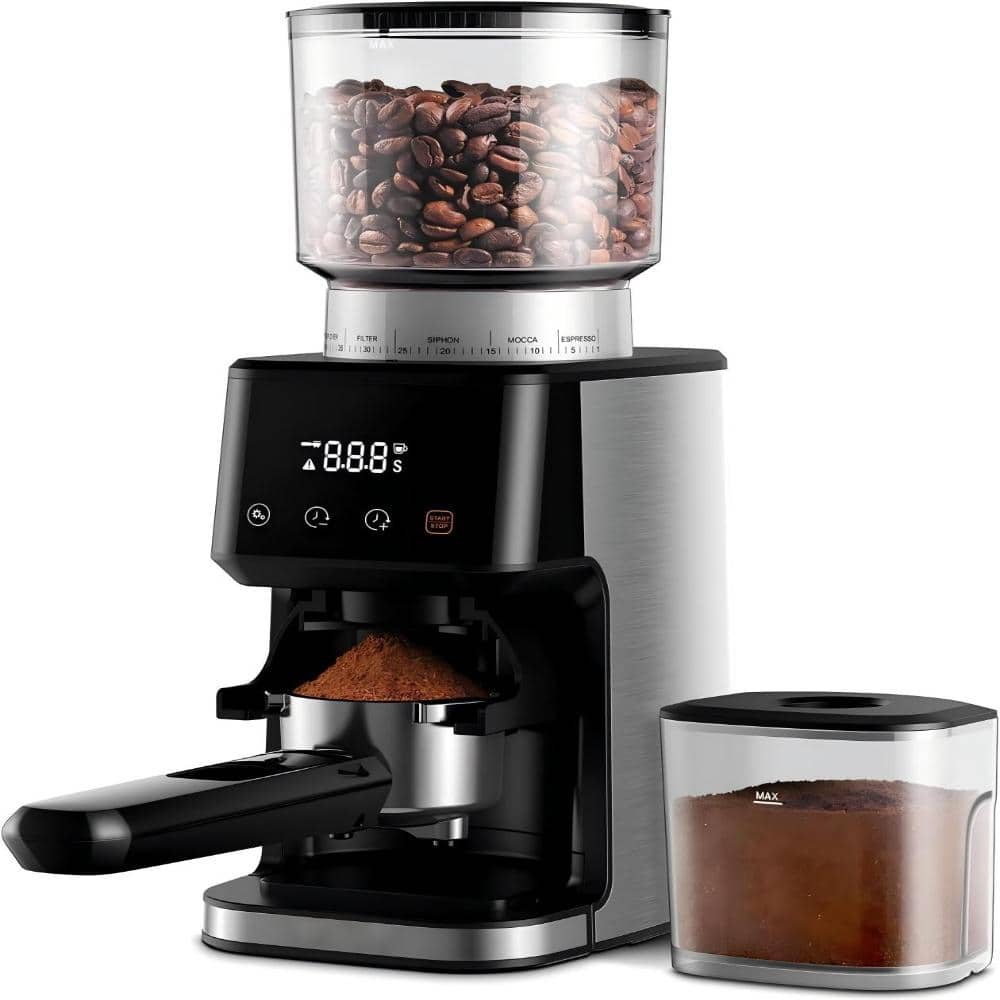 Conical Burr Espresso Coffee Grinder Electric with Precision Timer 2.0, Stainless Steel price history on PriceWatchPro