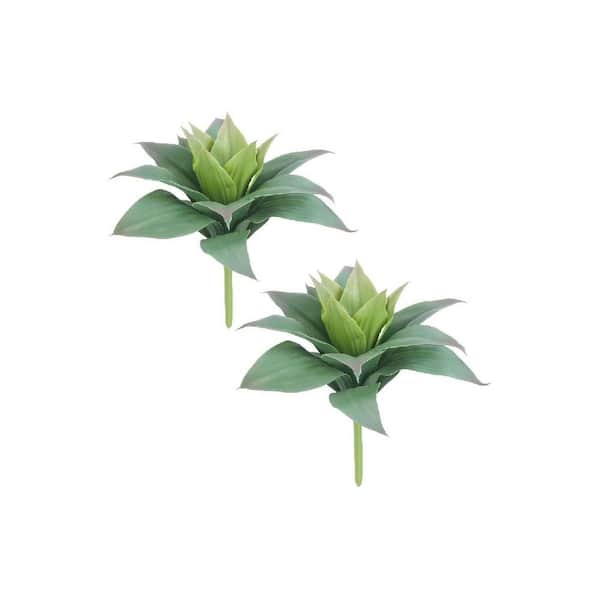 Unbranded 2 Pack 6 in. Green Indoor Decor Succulent Artificial Agave Plant  Unpotted HDDKCSMRR6