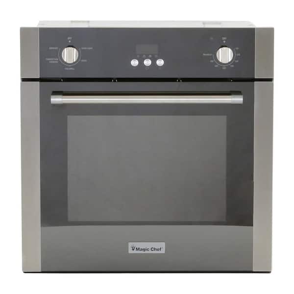 24 in. 2.2 cu. ft. Single Electric Wall Oven with Convection in Stainless Steel