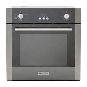 24 in. 2.2 cu. ft. Single Electric Wall Oven with Convection in Stainless Steel