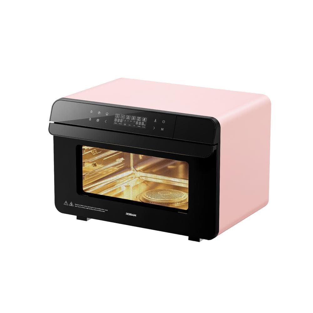 R-BOX CT763 22 L : Pink Electric Countertop Multi-cooker : Air Fry, Grill, Bake & Steam : Wide Temperature Precision