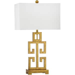 Greek 29 in. Antique Gold Table Lamp