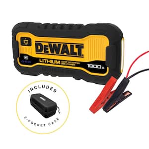1800 Peak Amp Lithium Jump Starter with USB Power Bank and Carrying Case