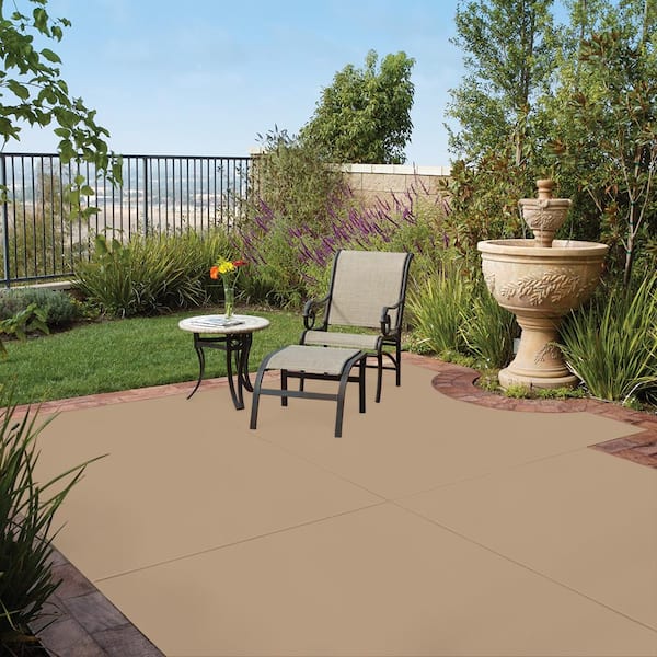5 gal. #PFC-23 Tan Solid Color Flat Interior/Exterior Concrete Stain