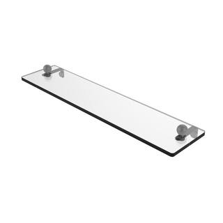 Allied Brass Mensola In Vetro Per Bagno Astor Place – 22 Pollici (56 Cm), Bordo Smussato, Colore Nero Opaco
