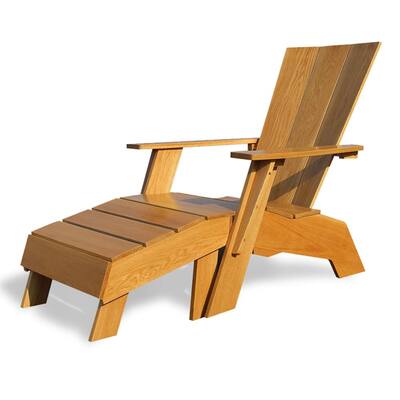 Baytown Wood Adirondack Chair With Ottoman