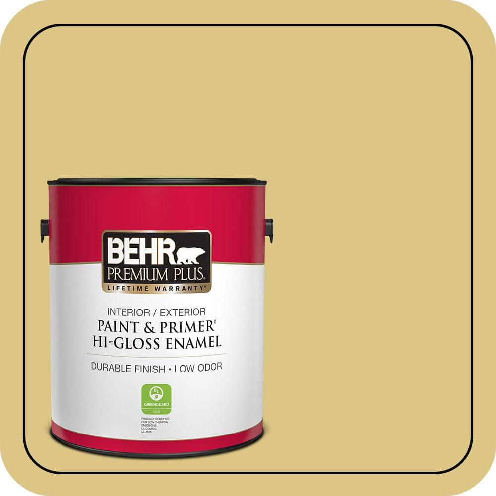 1 gal. #390D-5 Sea Kelp Hi-Gloss Enamel Interior/Exterior Paint & Primer price history on PriceWatchPro