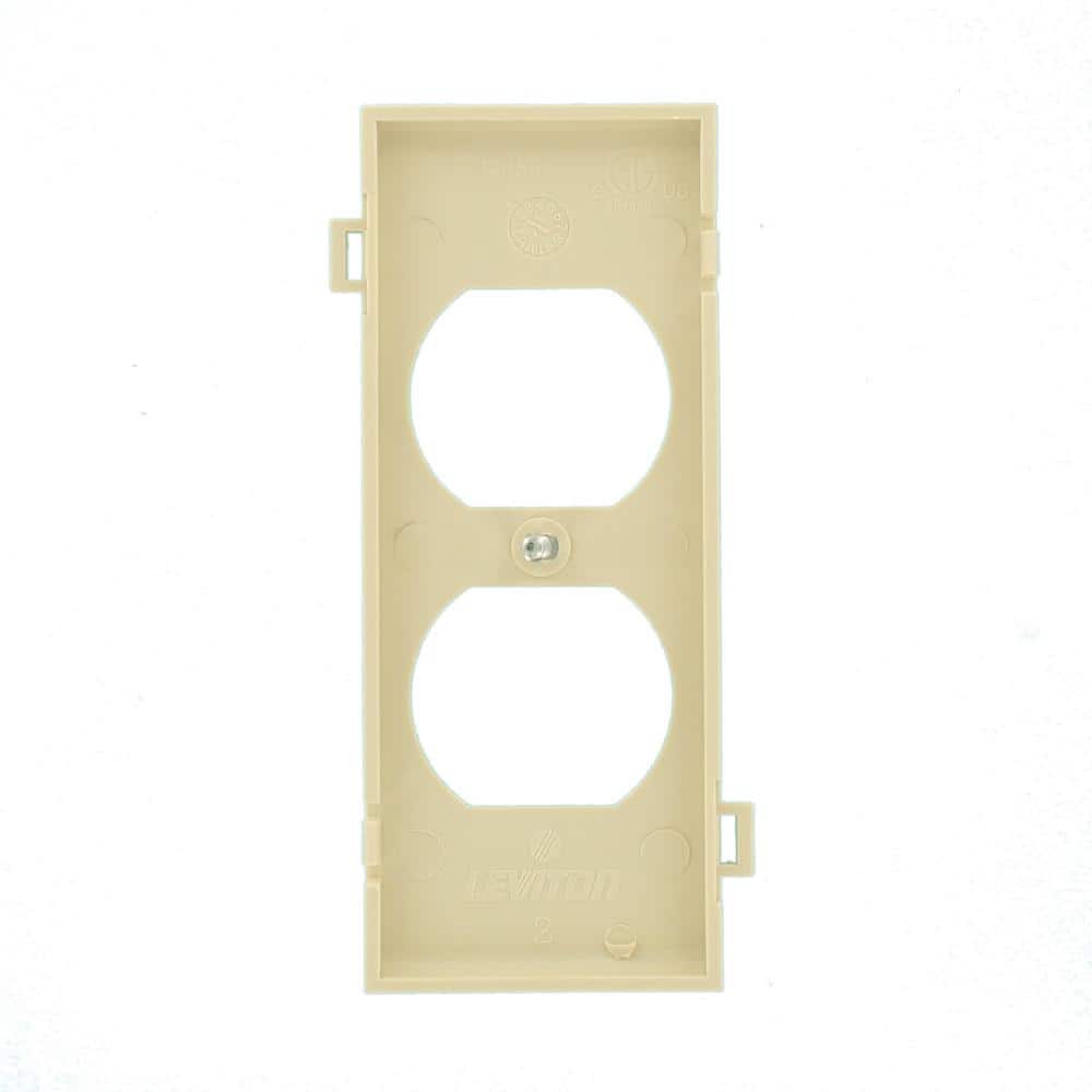 Ivory Thermoplastic Nylon Duplex Receptacle Wall Plate