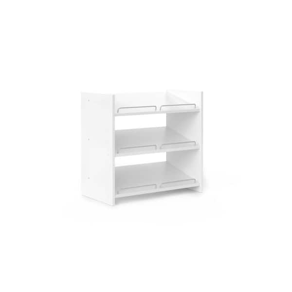 Closet Evolution 24 H 9-Pair 3-Tier White Laminate Shoe Rack