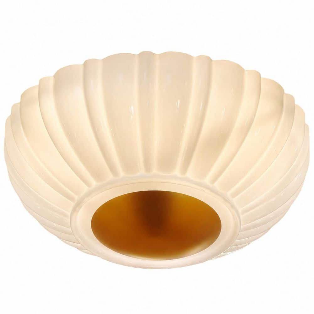15 in. Mondern Dome Matte Gold Flush Mount Light with White Opal Glass Shade for Bedroom price history on PriceWatchPro