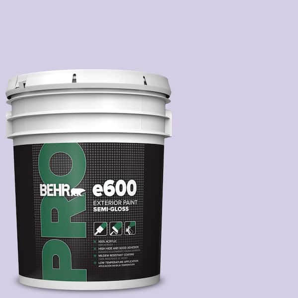 BEHR PRO 5 gal. #640A-3 Potentially Purple Semi-Gloss Exterior Paint