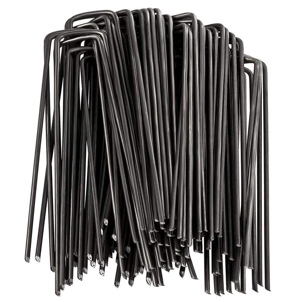 6 in. 9 Gauge Galvanized Metal Landscape Staples Stake Pins for Weed Barrier Fabric, Irrigation Lines, Sod (200-Pcs) price history on PriceWatchPro