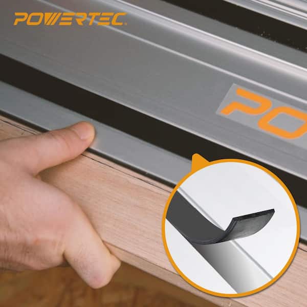 Track Saw Guide Rail Slide Strip, 55 in. Sliding Guard for Makita, Festool, Milwaukee, POWERTEC Guide Rails