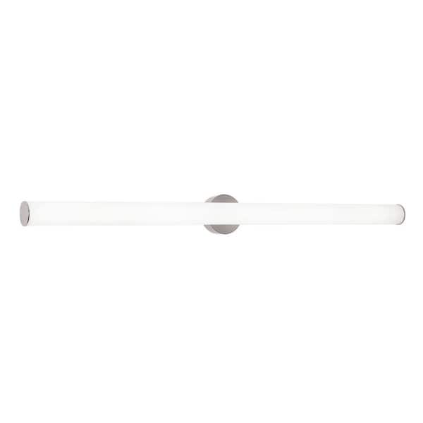 Leia 48 in. Satin Nickel LED Vanity Light Bar